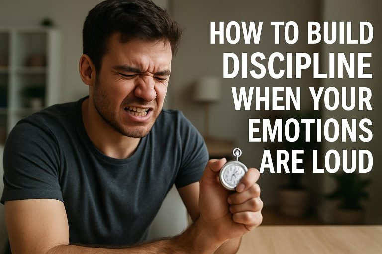 How to build discipline when your emotions are loud